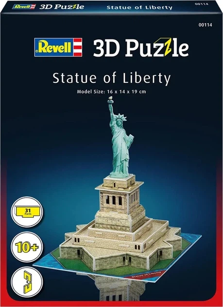 Пазл 3D Revell Statue of Liberty 31 деталь (4009803895383) - зображення 4