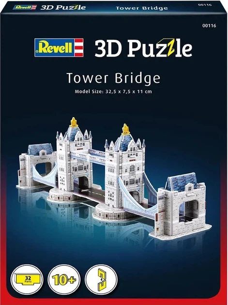 Пазл 3D Revell Tower Bridge 32 деталі (4009803895888) - зображення 3