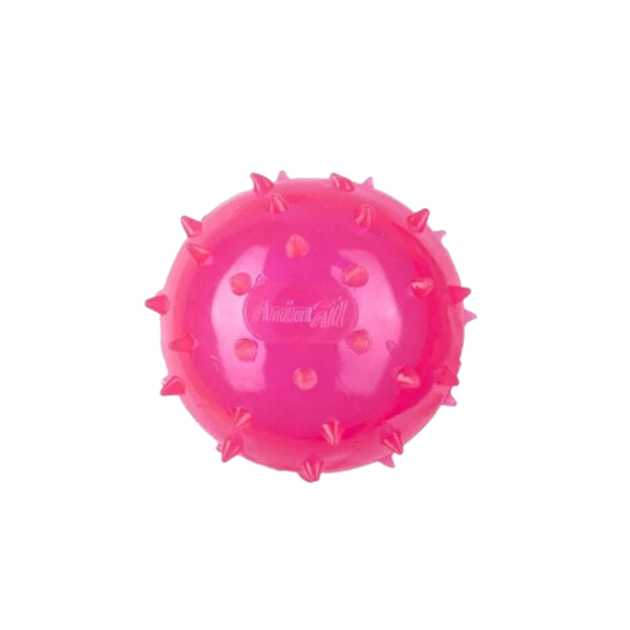Игрушки AnimAll Fun мяч шипованный с пискавкой, розовый 75 мм (179832) - Фото 1 Игрушки AnimAll Fun мяч шипованный с пискавкой, розовый 75 мм (179832) - изображение 1