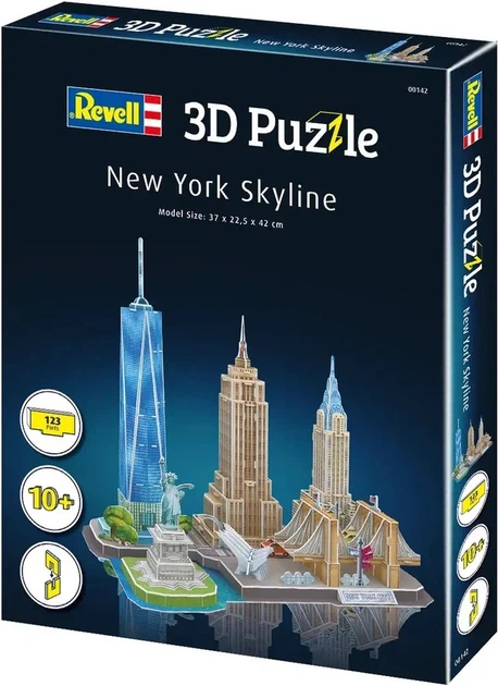 Пазл 3D Revell New York Skyline 123 деталі (4009803001425) - зображення 5