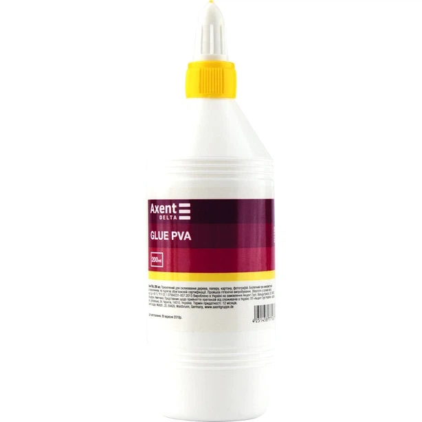 Клей канцелярський Axent Delta Standard 200 г PVA ковпачок-дозатор (D7126) - Фото 1 Клей канцелярський Axent Delta Standard 200 г PVA ковпачок-дозатор (D7126) - изображение 1
