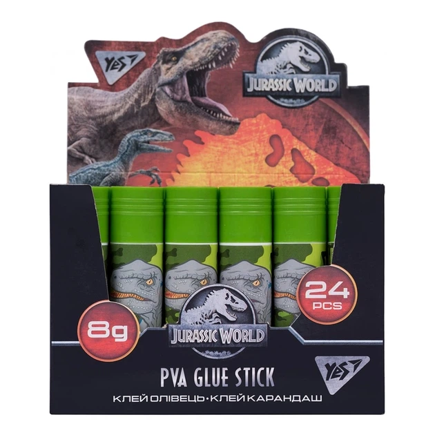 Клей-олівець YES Jurassic World 8г PVA (320257) - изображение 2