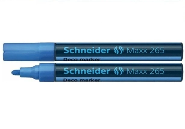 Маркер спеціальний Schneider MAXX 265 блакитний 2-3 мм клиноподібний (S126510) - Фото 1 Маркер спеціальний Schneider MAXX 265 блакитний 2-3 мм клиноподібний (S126510) - зображення 1
