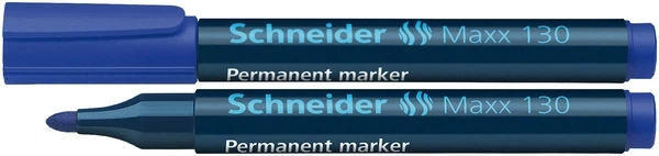Маркер перманентний Schneider MAXX 130 синій 2-3 мм конусоподібний (S113003) - Фото 1 Маркер перманентний Schneider MAXX 130 синій 2-3 мм конусоподібний (S113003) - зображення 1
