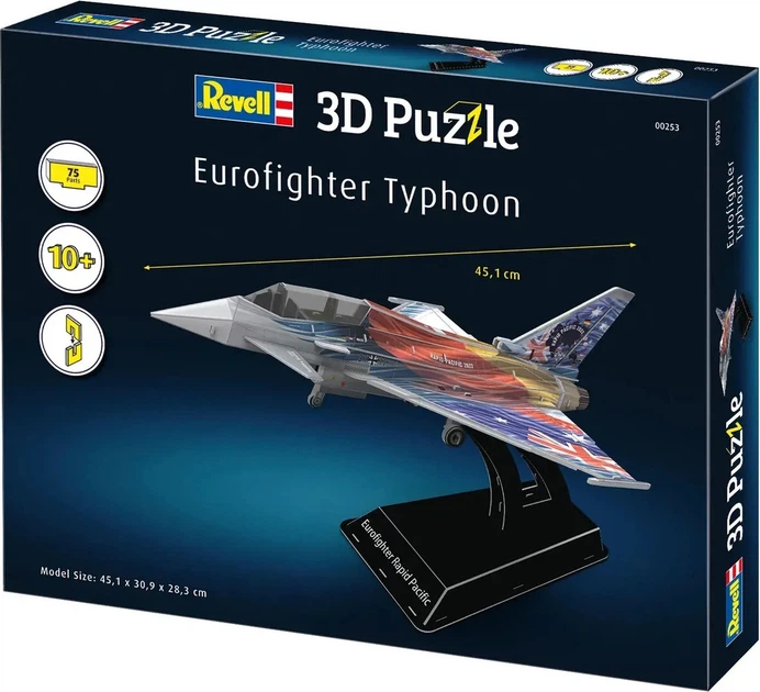 Пазл 3D Revell Eurofighter Typhoon 75 деталей (4009803002538) - зображення 5