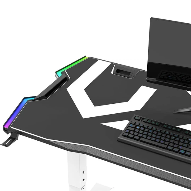 Геймерський ігровий стіл ULTRADESK Force White - изображение 8