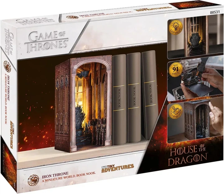Пазл Revell Iron Throne - House of the Dragon: Tiny Adventures (Book Nook) 91 деталь (4009803005317) - зображення 7