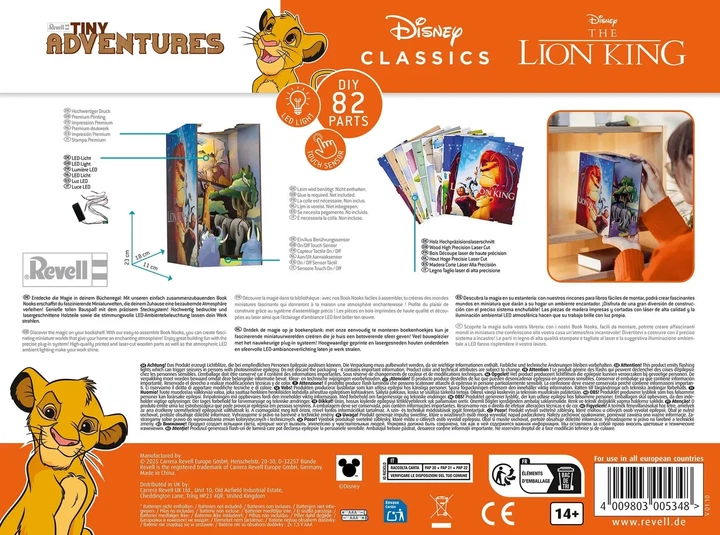 Пазл Revell Tiny Adventures - Disney "Lion King" (Book Nook) 82 деталі (4009803005348) - зображення 7
