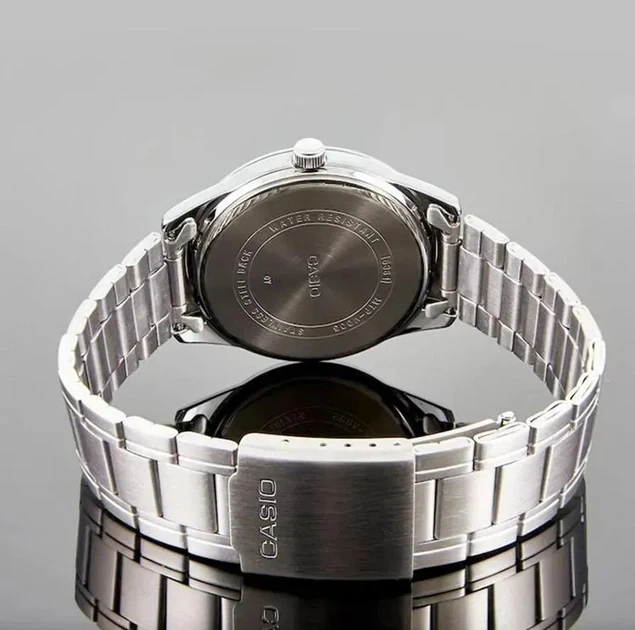 Мужские часы Casio MTP-V002D-1B черные 30 м - изображение 7