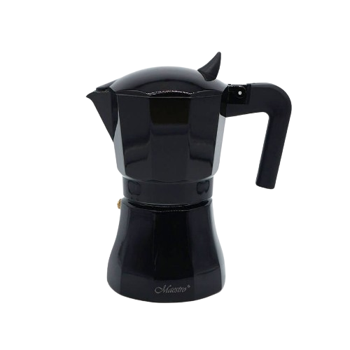 Кавоварка гейзерна 300мл (6 порцій) алюмінієва MR-1658-6 Espresso Moka Maestro - Фото 1 Кавоварка гейзерна 300мл (6 порцій) алюмінієва MR-1658-6 Espresso Moka Maestro - изображение 1