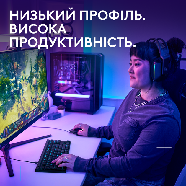 Клавиатура проводная Logitech G515 TKL Cored GL Tactile RGB USB Black (920-014133) - изображение 2