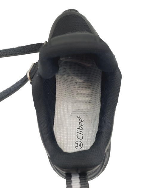 Кроссовки для девочек Clibee EC390239/38 Черный 38 - Фото 5 Кроссовки для девочек Clibee EC390239/38 Черный 38 - изображение 5