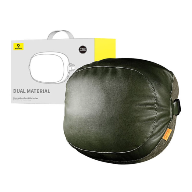 Подушка подголовник Baseus ComfortRide Series Double-Sided Car Headrest Pillow Forest Green - Фото 8 Подушка подголовник Baseus ComfortRide Series Double-Sided Car Headrest Pillow Forest Green - изображение 8