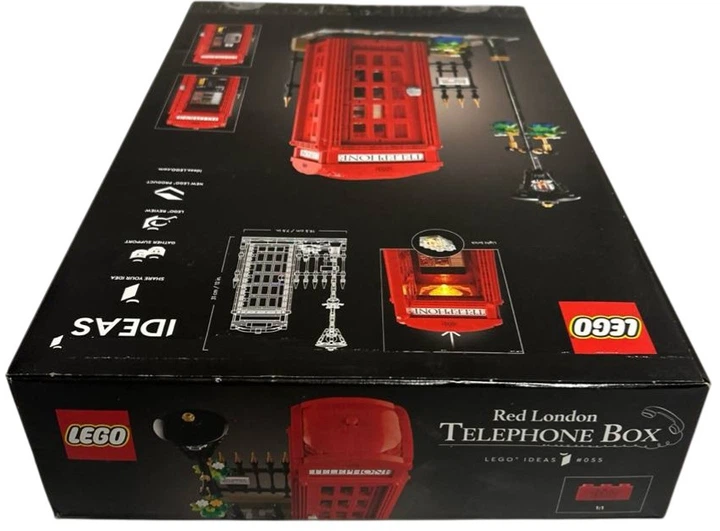 Zestaw klocków LEGO Ideas Czerwona londyńska budka telefoniczna 1460 elementów (21347) (955555915718579) - Outlet - obraz 2