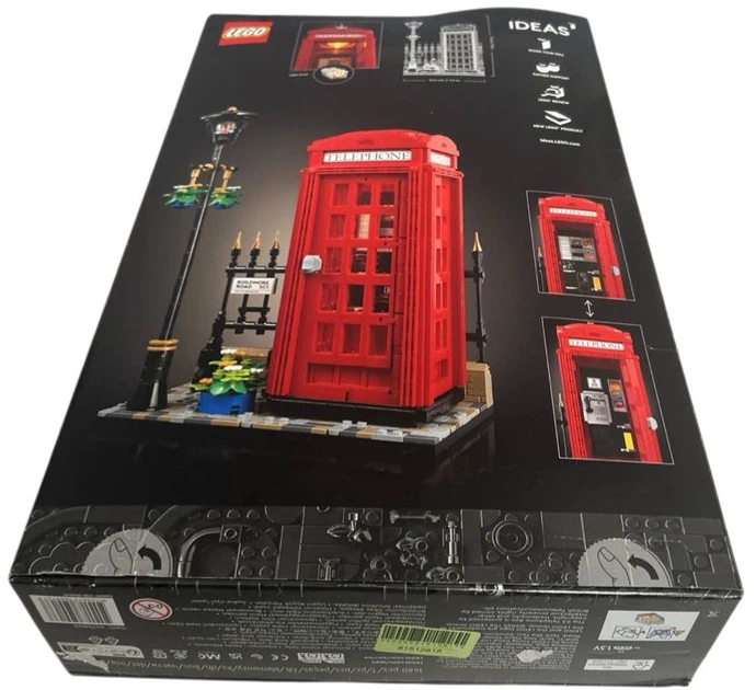 Zestaw klocków LEGO Ideas Czerwona londyńska budka telefoniczna 1460 elementów (21347) (955555915128183) - Outlet - obraz 2