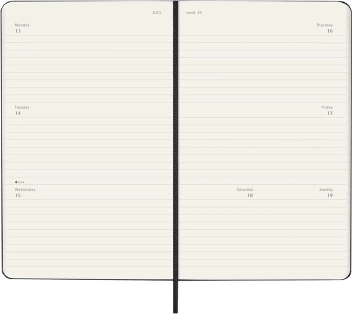 Щоденник 2026 Moleskine 200 сторінок Чорний (8056999274689) - зображення 2