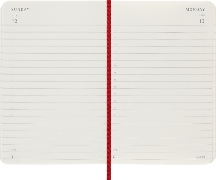 Щоденник 2026 Moleskine 200 сторінок Червоний (8056999274559) - зображення 4