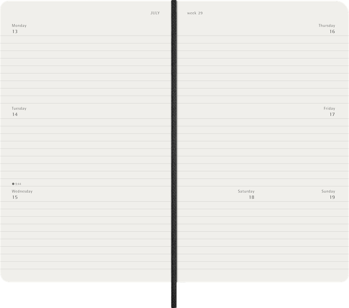 Щоденник 2026 Moleskine 200 сторінок Чорний (8056999275297) - зображення 3