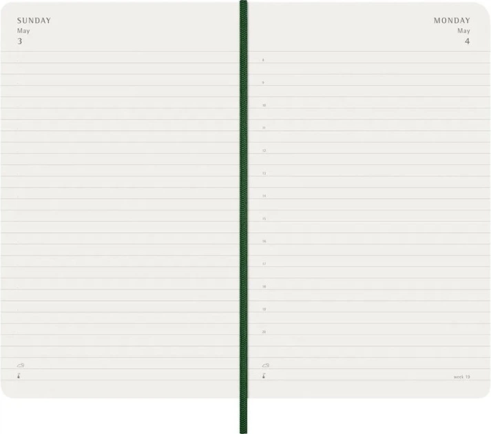 Щоденник 2026 Moleskine 200 сторінок Зеленый мирт (8056999275570) - зображення 2