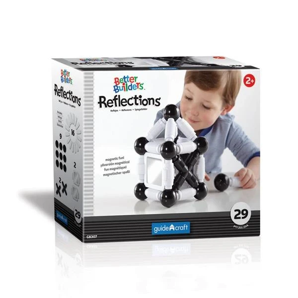 Магнітний конструктор Guidecraft Better Builders Reflections, 29 деталей (G8307) - изображение 4