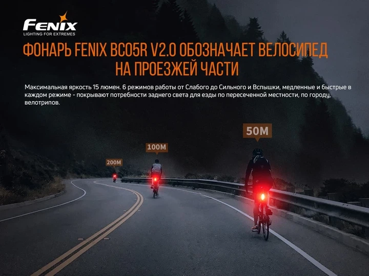 Велофара задня Fenix BC05R V2.0 - изображение 7