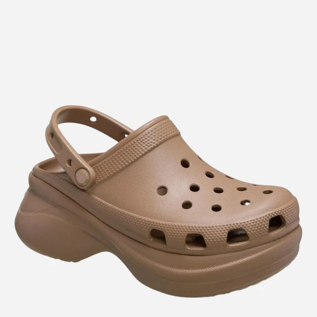 Chodaki damskie na wysokiej platformie Crocs Classic Bae Clog 206302-2JJ 36-37 (M4/W6) Jasnobrązowe - obraz 2