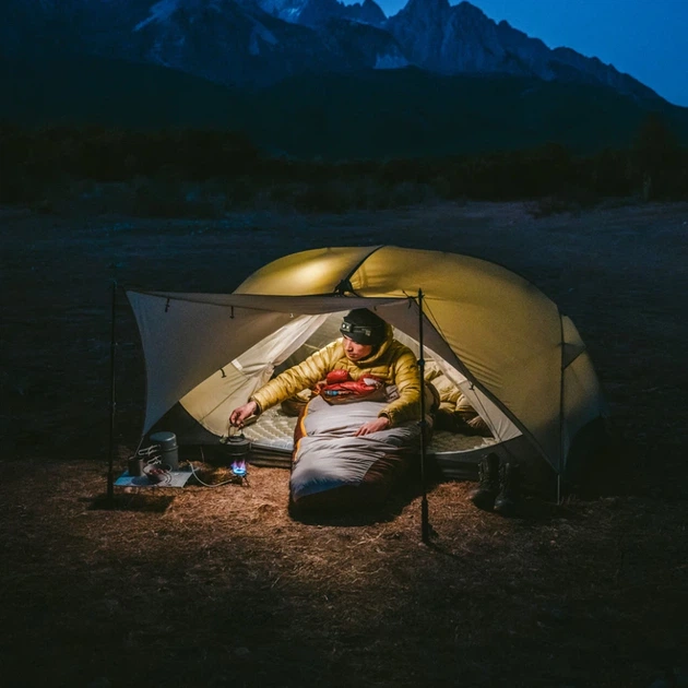 Намет двомісний ультралегкий Naturehike Mongar UL CNK2550WS016, коричневий - изображение 4