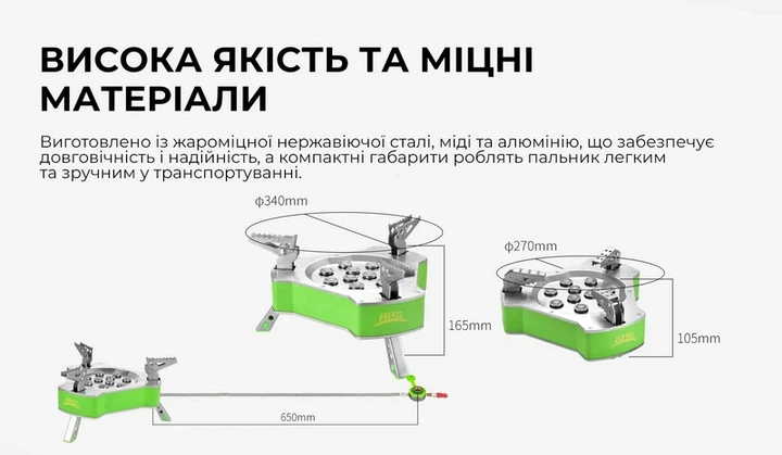 Газовий пальник BRS-80 - изображение 12
