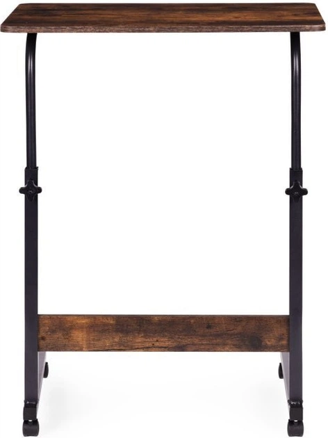 Mobilny stolik boczny ModernHome by Multistore regulowany 60 x 89 x 40 cm TH-LD-7-16 Postarzany orzech (5905817011124) - obraz 2