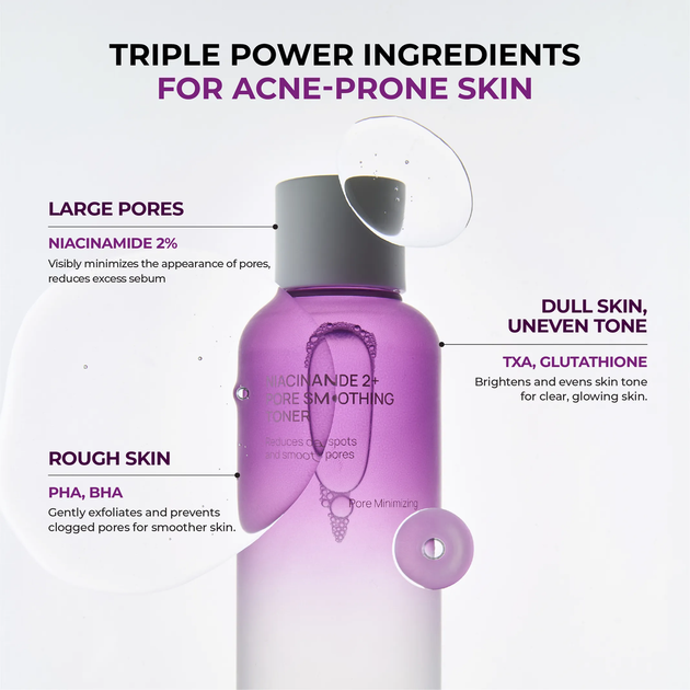 Тонер для звуження пор з ніацинамідом Jumiso Niacinamide 2+ Pore Smoothing Toner, 205 мл - Фото 2 Тонер для звуження пор з ніацинамідом Jumiso Niacinamide 2+ Pore Smoothing Toner, 205 мл - зображення 2