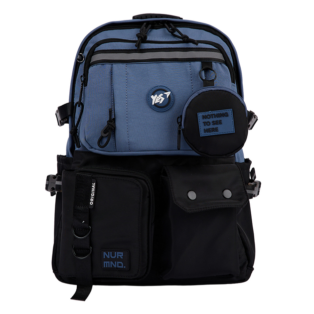 Рюкзак школьный для старших классов ортопедический Yes T-107 Blue 559975 синий для мальчиков - изображение 4