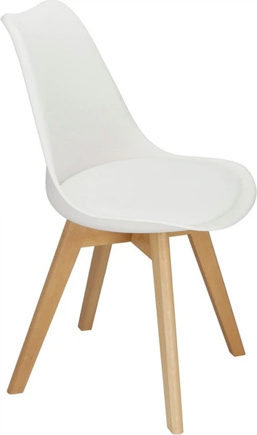 Krzesło do kuchni i salonu Springos Verde DC0016 Białe (5907719469980) - obraz 2