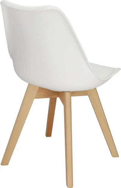 Krzesło do kuchni i salonu Springos Verde DC0016 Białe (5907719469980) - obraz 3