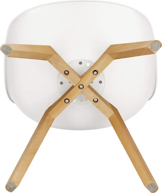 Krzesło do kuchni i salonu Springos Verde DC0018 Biało-czarne (5907719470009) - obraz 8