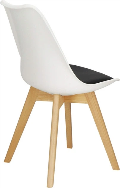 Krzesło do kuchni i salonu Springos Verde DC0018 Biało-czarne (5907719470009) - obraz 4