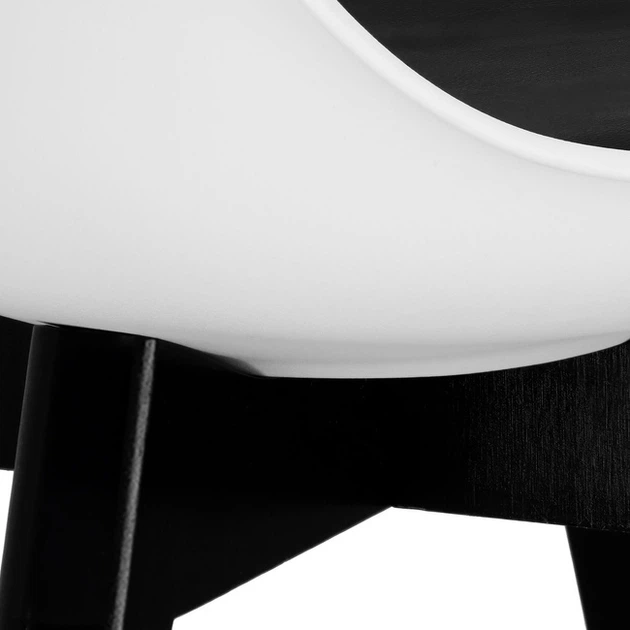 Krzesło do kuchni i salonu Springos Verde DC0020 Biało-czarne (5907719470023) - obraz 10