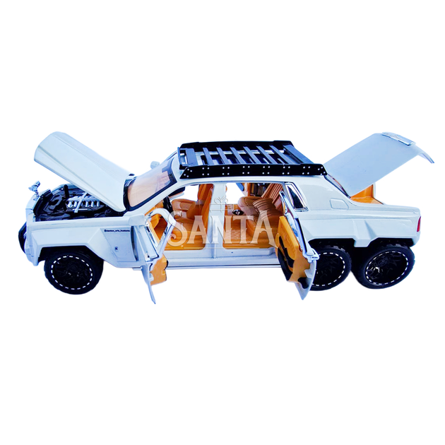 Машинка металева Rolls-Royce Cullinan 6x6 Ролс ройс 1:32 білий звук світло 18*7*5,5 см (62371) - зображення 6