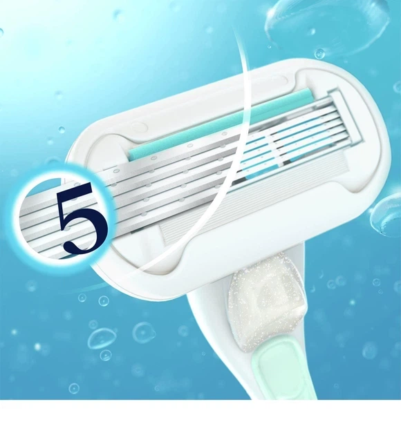 Змінні картриджі для гоління (леза касети) жіночі Gillette Venus Deluxe Extra Pro Smooth Sensitive касети 10 шт - зображення 2