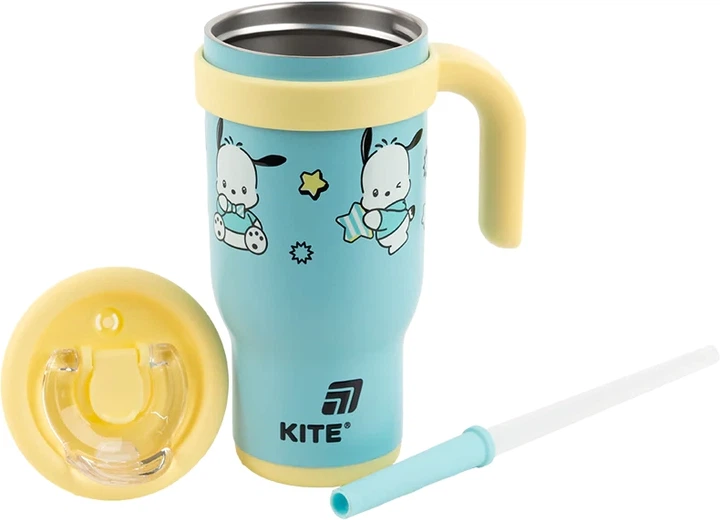 Термокухоль з трубочкою Kite Pochacco 530 мл Зелений (PC25-1266) - Фото 6 Термокухоль з трубочкою Kite Pochacco 530 мл Зелений (PC25-1266) - зображення 6