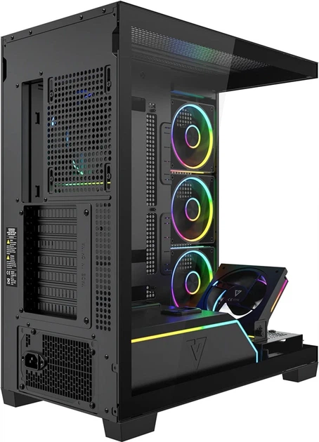 Obudowa Modecom Volcano Stellar Plus ARGB Midi 5F Black (AT-STELLAR-PLUS-5F-ARGB-10) - obraz 2