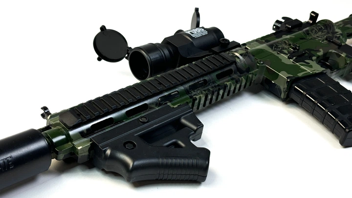 Автомат M416 стреляет орбизами, Игрушечный гелевый автомат на пульках orbeez + 2000 орбизов - изображение 3