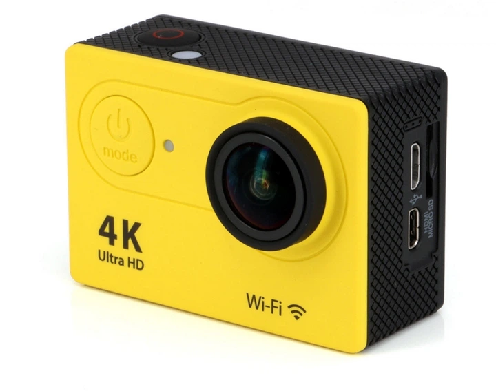 Экшн-камера Eken H9R Ultra HD Action с пультом Желтый - Фото 2 Экшн-камера Eken H9R Ultra HD Action с пультом Желтый - изображение 2