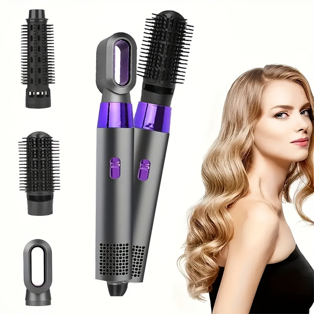 Стайлер для волос 5 в 1 HOT Air Styler SHA51 с насадками для сушки, выпрямления и завивки - Фото 1 Стайлер для волос 5 в 1 HOT Air Styler SHA51 с насадками для сушки, выпрямления и завивки - изображение 1