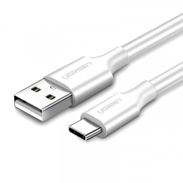 Кабель заряджання USB Type-C UGREEN 2м 3А 18W білий (LKMTR_802107) - Фото 1 Кабель заряджання USB Type-C UGREEN 2м 3А 18W білий (LKMTR_802107) - зображення 1