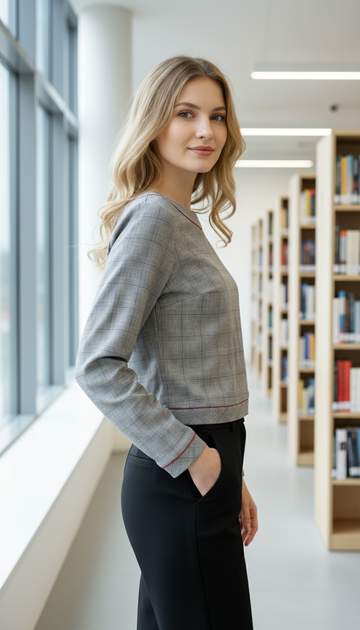 Блуза inDresser XL Сірий (IN-F0838Я028З-Gray) - зображення 2