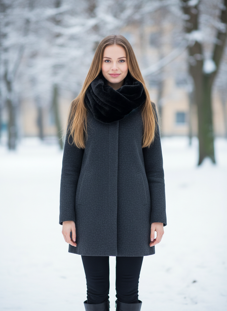 Шарф H&M one size Чорний (HM-05280696-Black) - Фото 1 Шарф H&M one size Чорний (HM-05280696-Black) - зображення 1