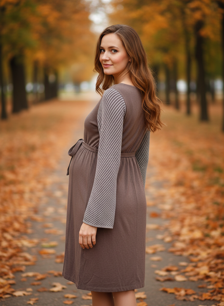 Платье Prenatal XS (38-40) Коричневый (S502DR225KP01M_Brown) - изображение 10