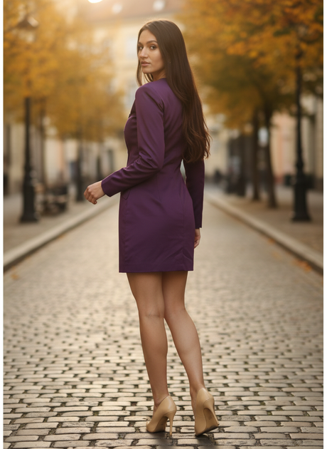 Платье InDresser XS Фиолетовый (IN-0221Ю018В-Violet) - изображение 5