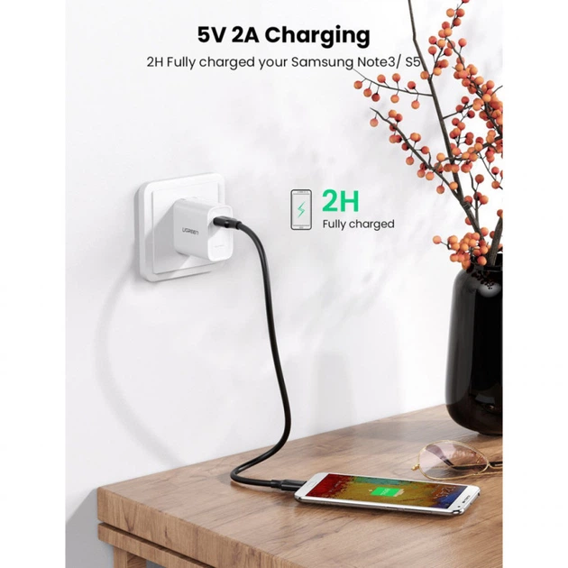 Дата кабель USB 3.0 до Micro B 1.0m US130 black Ugreen (10841) (324785) - зображення 4