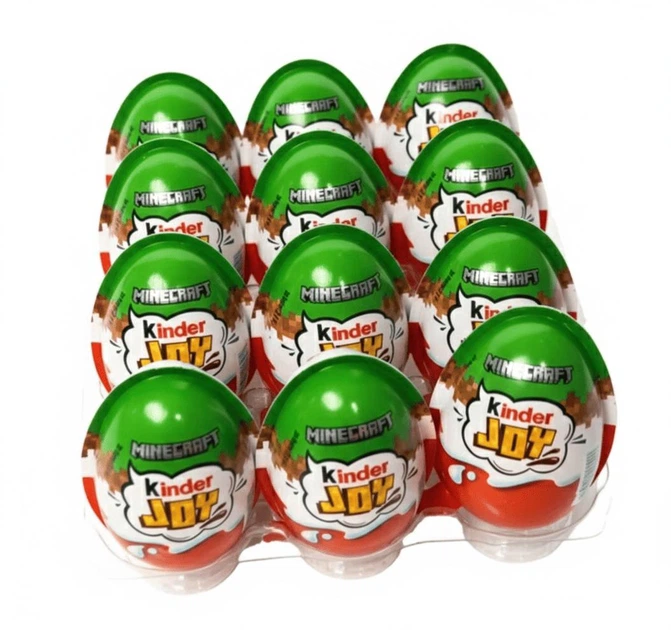 Шоколадные яйца Kinder Joy Minecraft 12шт × 20г - изображение 2